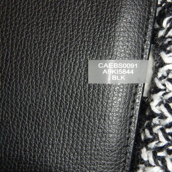 NWT Calvin Klein Infinity Black and White Knit Scarf Unisex - Picture 6 of 10